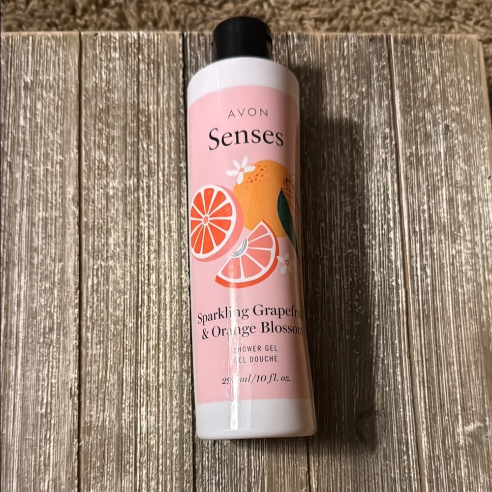 Avon Senses Sparkling Grapefruit & Orange Blossom Shower Gel - Pink